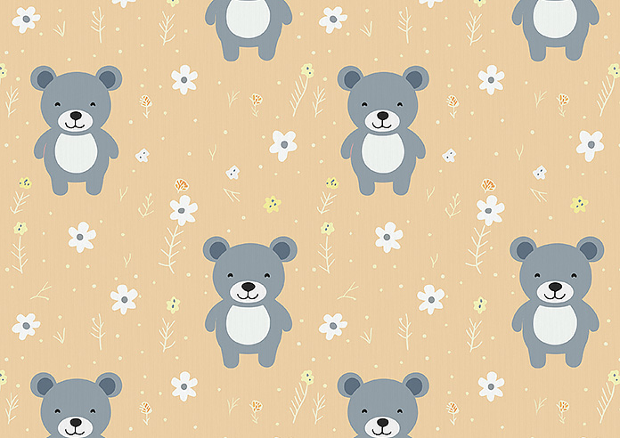 Teddy Trails, Cream - Made to Measure Curtains - Image 8